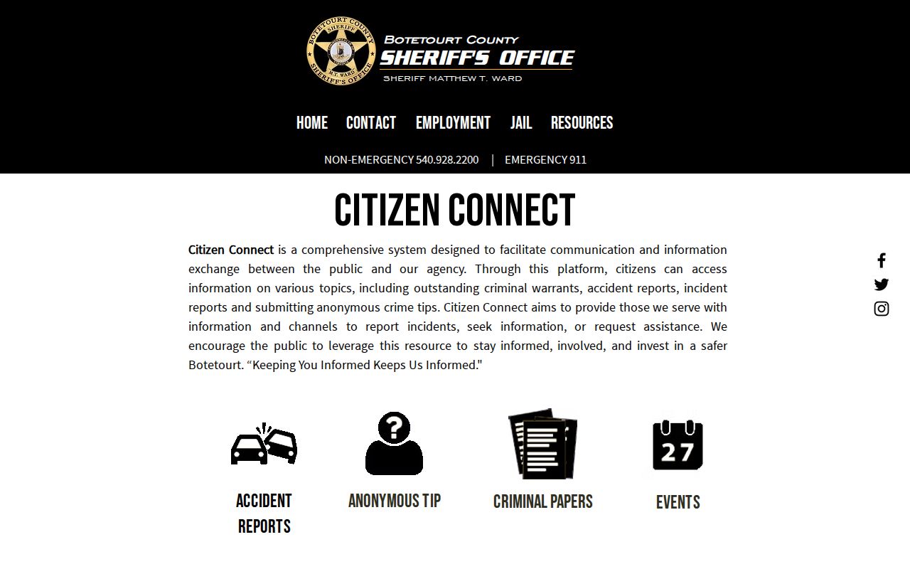 Botetourt–Craig Regional Jail release search gateway