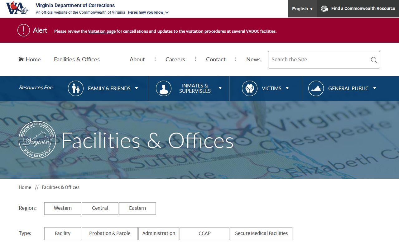 Craig County parole and probation District 40 office directory